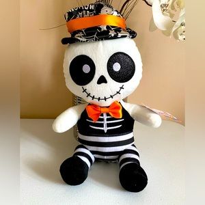 Toy Factory 12" Halloween Ghost w Hat Bowtie Ghoul Stuffed  Plush New With Tag